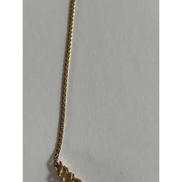 Vermeil Sterling Silver  .10ctw Diamond Flat V Wheat Necklace 16.5” 8.38G - Picture 13 of 16